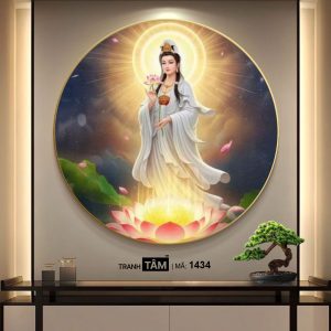 Quán Thế Âm Bồ Tát | Tranh hộp đèn cao cấp | Mã tranh 1434 | Tranh TÂM - Ảnh 4