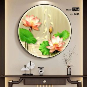 Hoa Sen | Tranh hộp đèn cao cấp | Mã tranh 1436 | Tranh TÂM - Ảnh 5