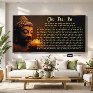 Chú đại bi | Tranh hộp đèn cao cấp | Mã tranh 1437 | Tranh TÂM - Ảnh 5