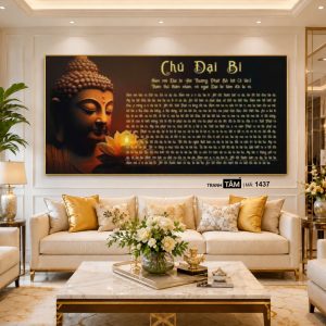 Chú đại bi | Tranh hộp đèn cao cấp | Mã tranh 1437 | Tranh TÂM - Ảnh 3