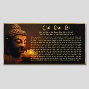 Chú đại bi | Tranh hộp đèn cao cấp | Mã tranh 1437 | Tranh TÂM