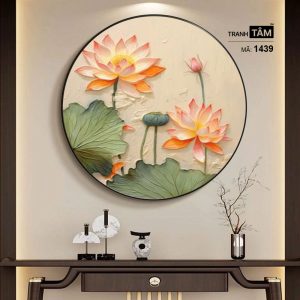 Hoa Sen | Tranh hộp đèn cao cấp | Mã tranh 1439 | Tranh TÂM - Ảnh 5