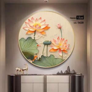 Hoa Sen | Tranh hộp đèn cao cấp | Mã tranh 1439 | Tranh TÂM - Ảnh 3