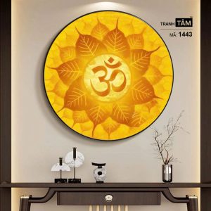 Chữ "Om Mani Padme Hum" | Tranh hộp đèn cao cấp | Mã tranh 1443 | Tranh TÂM - Ảnh 5