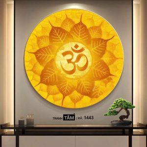 Chữ "Om Mani Padme Hum" | Tranh hộp đèn cao cấp | Mã tranh 1443 | Tranh TÂM - Ảnh 4