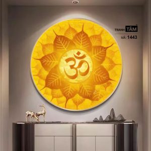 Chữ "Om Mani Padme Hum" | Tranh hộp đèn cao cấp | Mã tranh 1443 | Tranh TÂM - Ảnh 3
