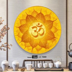 Alternative view of Chữ "Om Mani Padme Hum" | Tranh hộp đèn cao cấp | Mã tranh 1443 | Tranh TÂM