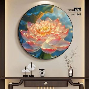 Hoa Sen | Tranh hộp đèn cao cấp | Mã tranh 1444 | Tranh TÂM - Ảnh 5
