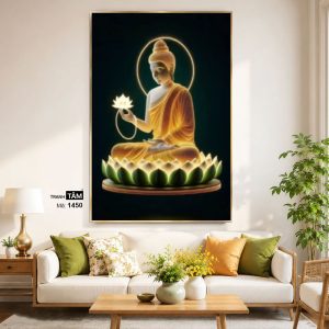 Alternative view of Phật Thích Ca Mâu Ni | Tranh hộp đèn cao cấp | Mã tranh 1450 | Tranh TÂM