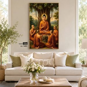 Phật Thích Ca Mâu Ni | Tranh hộp đèn cao cấp | Mã tranh 1451 | Tranh TÂM - Ảnh 4