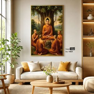Phật Thích Ca Mâu Ni | Tranh hộp đèn cao cấp | Mã tranh 1451 | Tranh TÂM - Ảnh 3