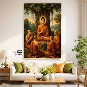 Alternative view of Phật Thích Ca Mâu Ni | Tranh hộp đèn cao cấp | Mã tranh 1451 | Tranh TÂM