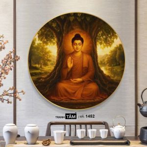 Alternative view of Phật Thích Ca Mâu Ni | Tranh hộp đèn cao cấp | Mã tranh 1452 | Tranh TÂM