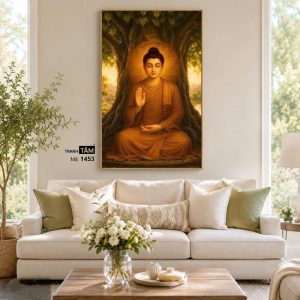 Phật Thích Ca Mâu Ni | Tranh hộp đèn cao cấp | Mã tranh 1453 | Tranh TÂM - Ảnh 4