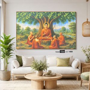 Phật Thích Ca Mâu Ni | Tranh hộp đèn cao cấp | Mã tranh 1460 | Tranh TÂM - Ảnh 4