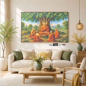 Phật Thích Ca Mâu Ni | Tranh hộp đèn cao cấp | Mã tranh 1460 | Tranh TÂM - Ảnh 3