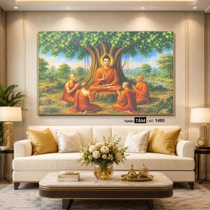 Alternative view of Phật Thích Ca Mâu Ni | Tranh hộp đèn cao cấp | Mã tranh 1460 | Tranh TÂM