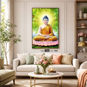 Phật Thích Ca Mâu Ni | Tranh hộp đèn cao cấp | Mã tranh 1462 | Tranh TÂM - Ảnh 5