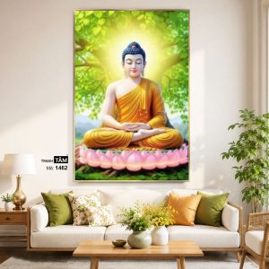 Alternative view of Phật Thích Ca Mâu Ni | Tranh hộp đèn cao cấp | Mã tranh 1462 | Tranh TÂM