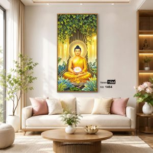 Alternative view of Phật Thích Ca Mâu Ni | Tranh hộp đèn cao cấp | Mã tranh 1464 | Tranh TÂM