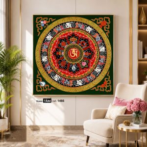 Alternative view of Tranh Mandala (Mạn-đà-la) | Tranh hộp đèn cao cấp | Mã tranh 1466 | Tranh TÂM