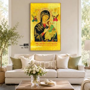 Đức mẹ Maria | Tranh hộp đèn cao cấp | Mã tranh 1470 | Tranh TÂM - Ảnh 4