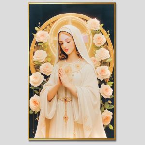 Đức mẹ Maria | Tranh hộp đèn cao cấp | Mã tranh 1479 | Tranh TÂM